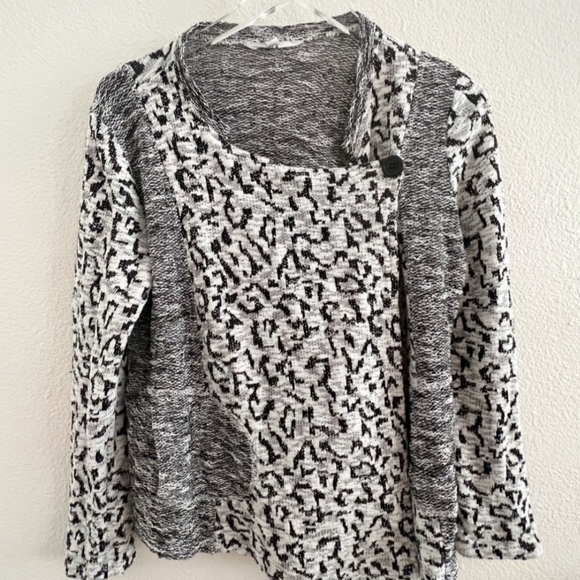 Jack by BB Dakota Sweaters - Jack by BB Dakota Monochrome Patterned Cardigan